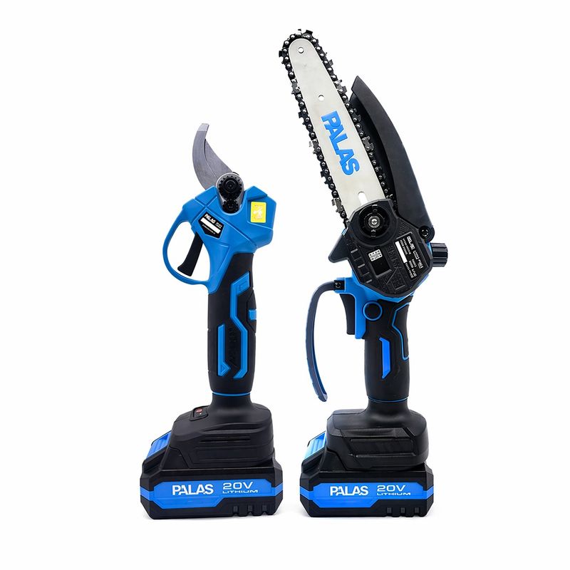 قیچی و اره زنجیری شارژی پالاس مدل p5202k مجموعه 2 عددی